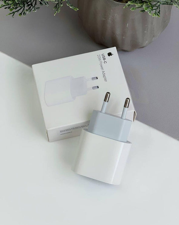 Incarcator retea APPLE, USB-C, 20W, alb