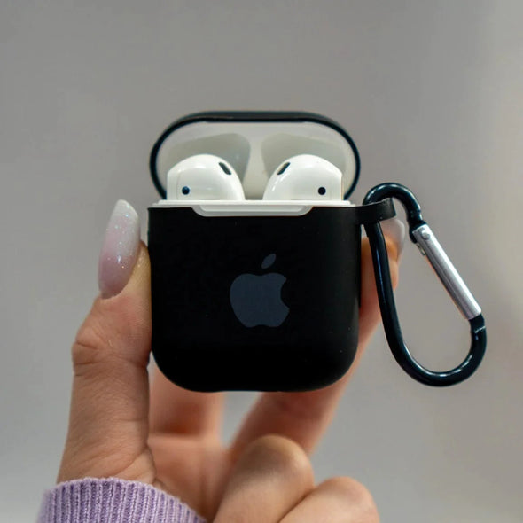 Husa AirPods 1/2 Silicon - NEGRU