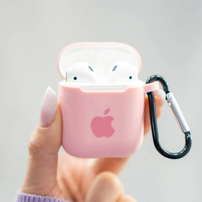 Husa Husa AirPods 1/2 din silicon - ROZ DULCE