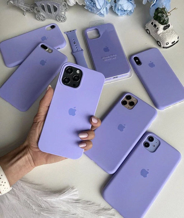 Husa din silicon pentru iPhone - LILA